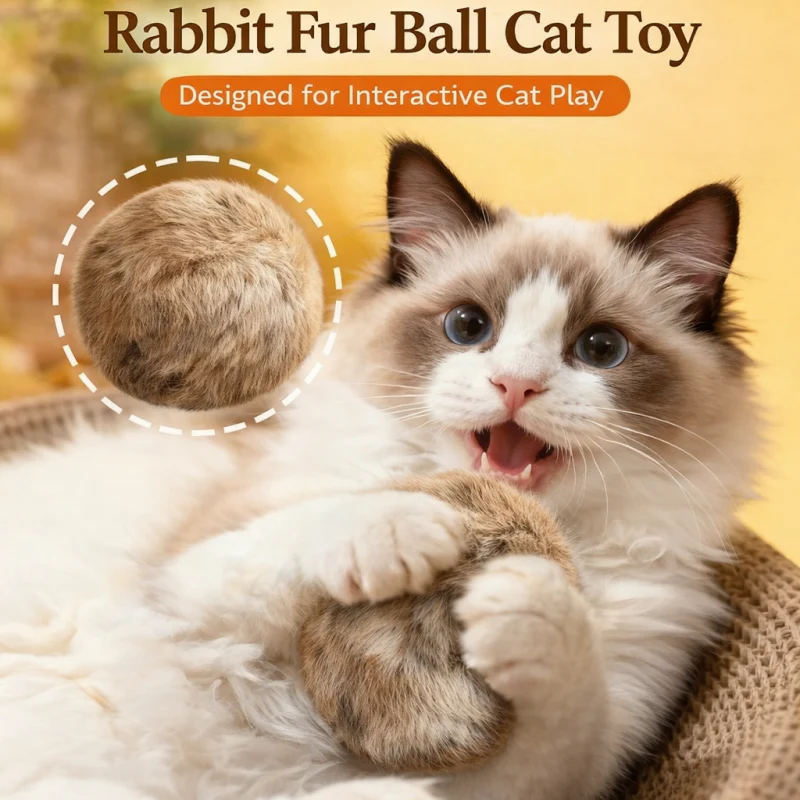 Fur Ball - Weicher, flauschiger Katzenball