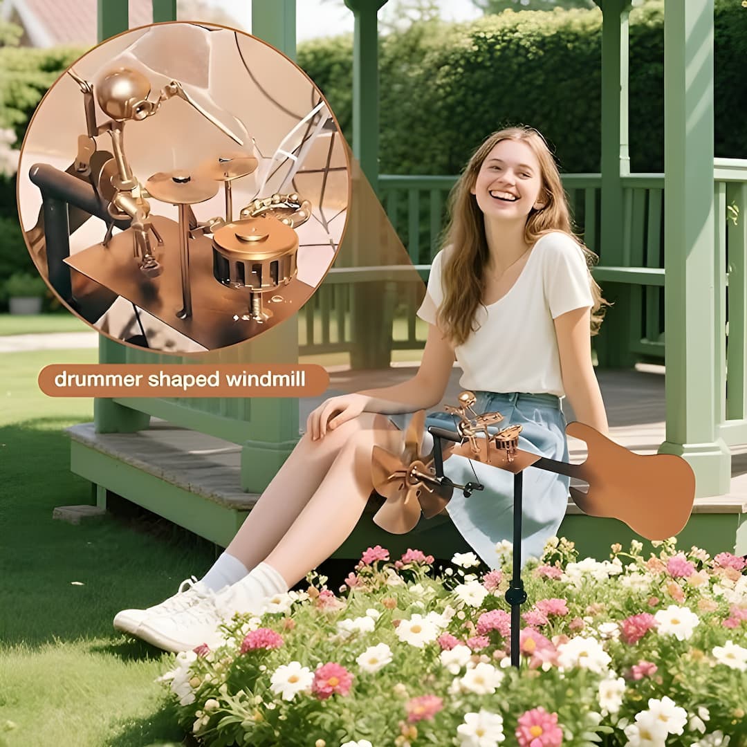 WindDrummer - Bewegte Gartendeko mit Charakter