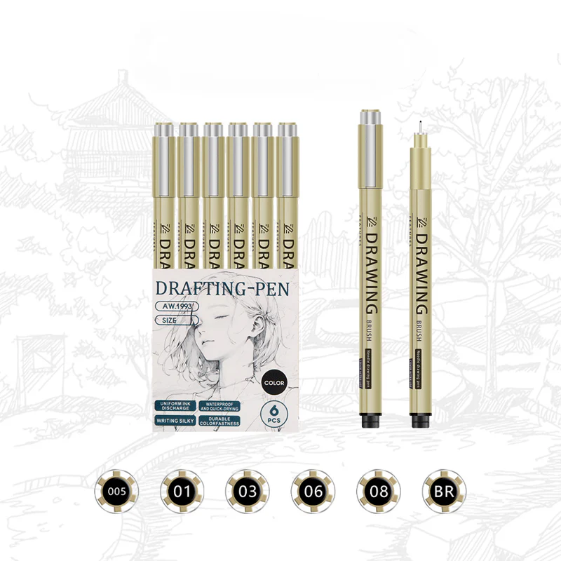 TraceDrawings - Entspannendes Malbuch mit Tintenfarben