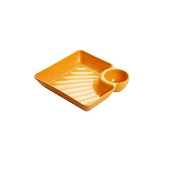 Dip Plate - Teller mit separatem Soßenfach für sauberes Essen