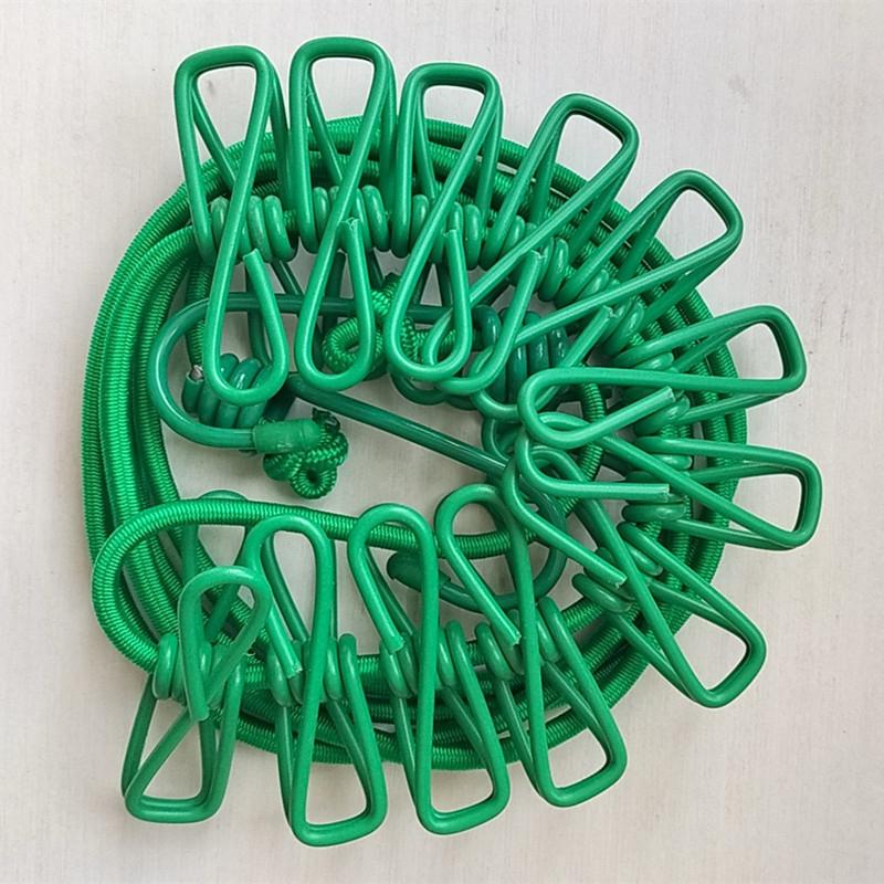ClipLine - Tragbare Wäscheleine mit Clips – Ideal für Reisen, Camping & Balkon