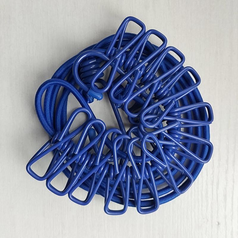ClipLine - Tragbare Wäscheleine mit Clips – Ideal für Reisen, Camping & Balkon