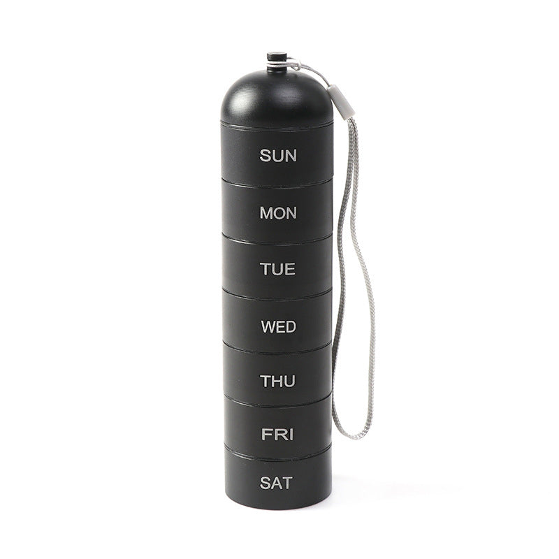 Pill Bottle - Tablettendose 7 Tage mit Wocheneinteilung