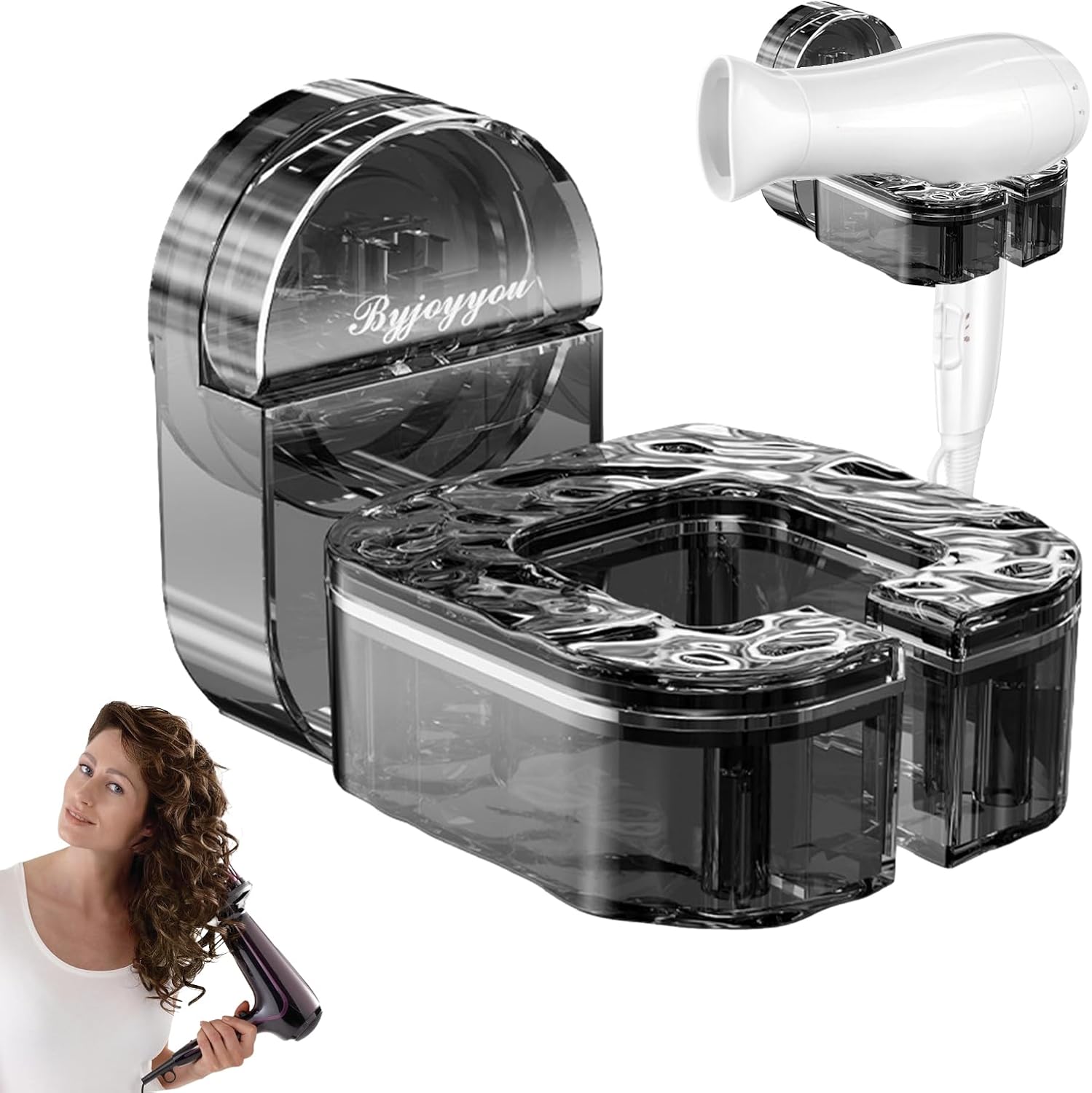 HairDryerHolder - Drehbarer Föhnhalter – Macht das Haaretrocknen zum eleganten Erlebnis