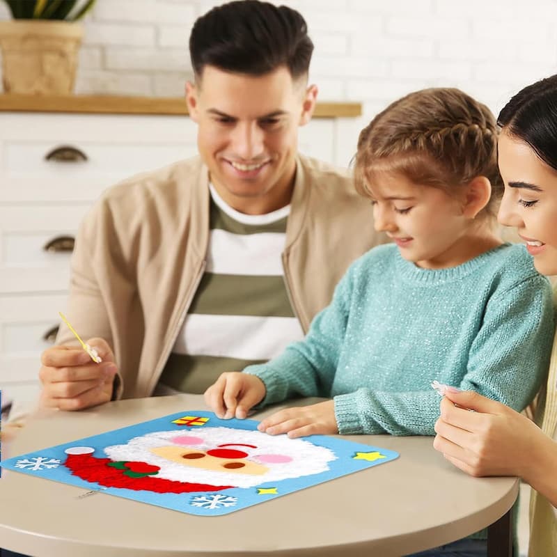 ChristmasKnitting - DIY Weihnachtsstickerei-Set — Bastelspaß mit Kindern & Freunden