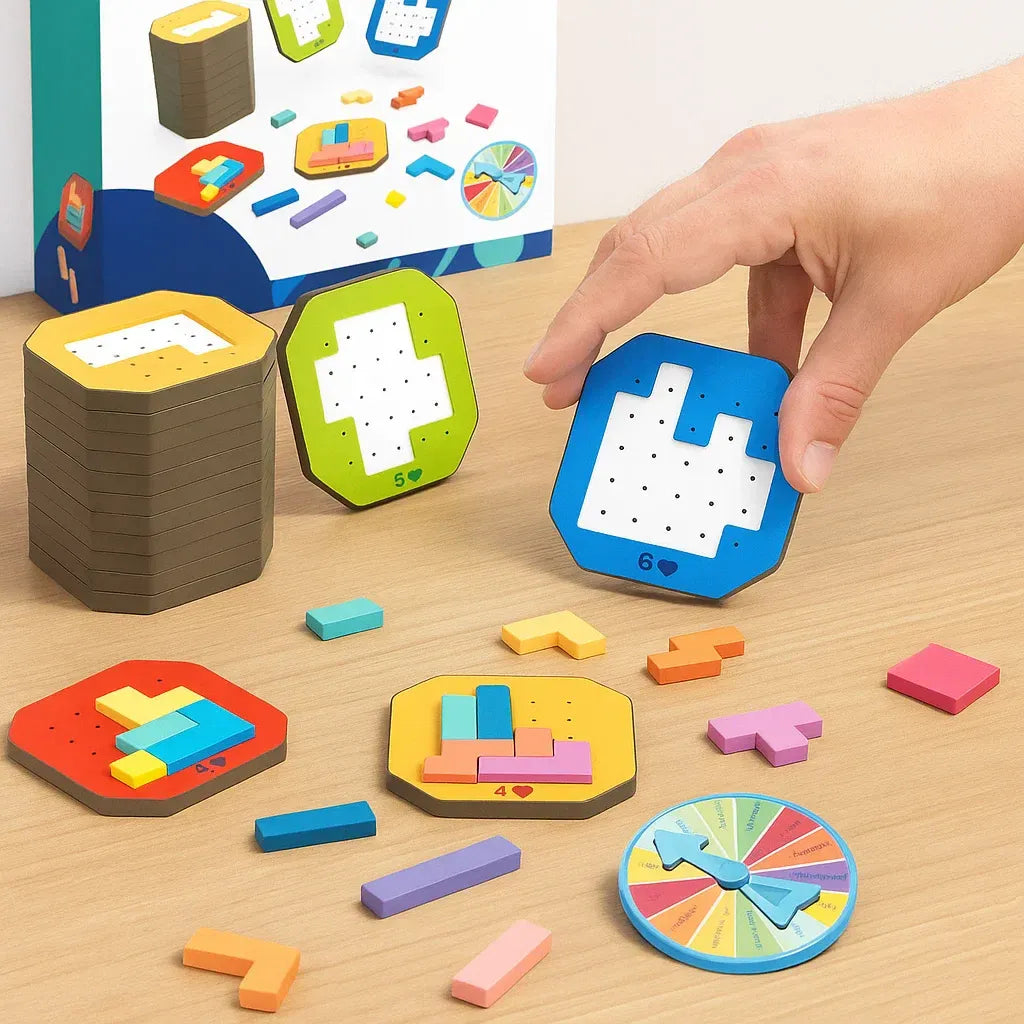 BlockPuzzle - Kinder-Puzzlespiel – Fördert Kreativität, Logik & Konzentration