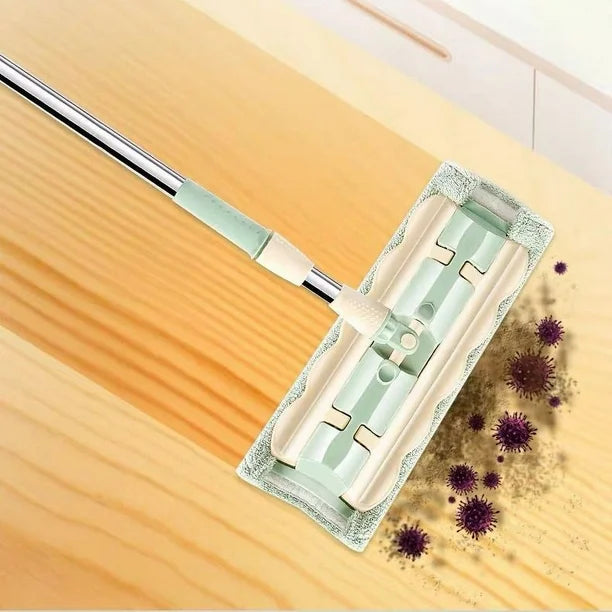 MicroFiberMop - Flachmopp für Mikrofasertücher - mühelose Bodenreinigung ohne Bücken
