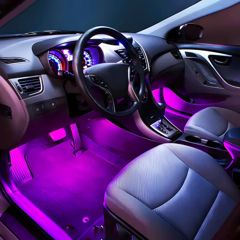 Color LED Glow - Verleihen Sie Ihrem Fahrzeug mit umwerfender Sicherheit und einem Stil, der alle Blicke auf sich zieht, neuen Schwung