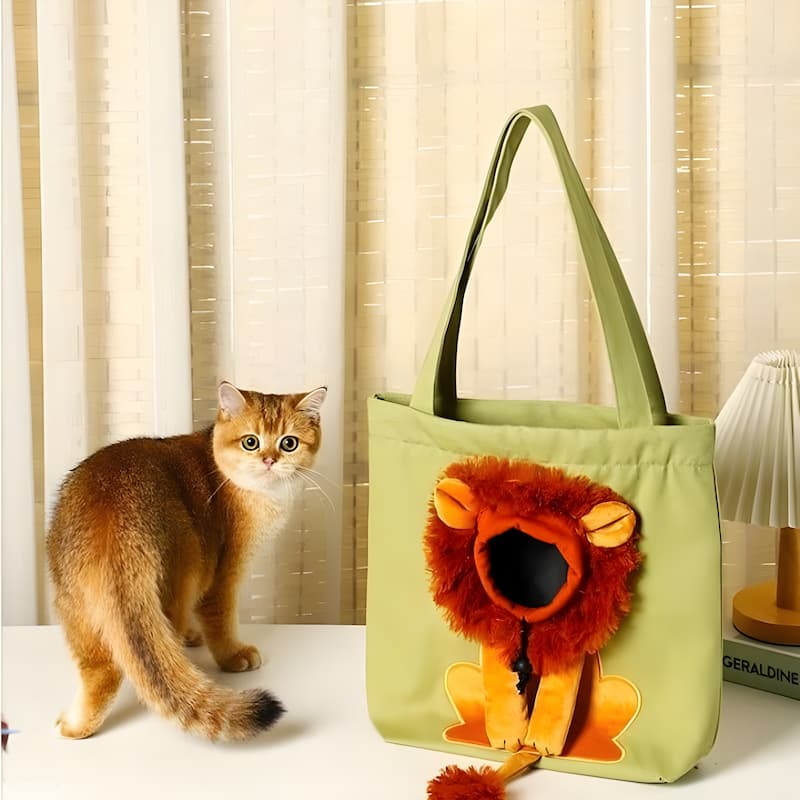 Cat Mane Bag - Tragetasche aus Segeltuch für Haustiere
