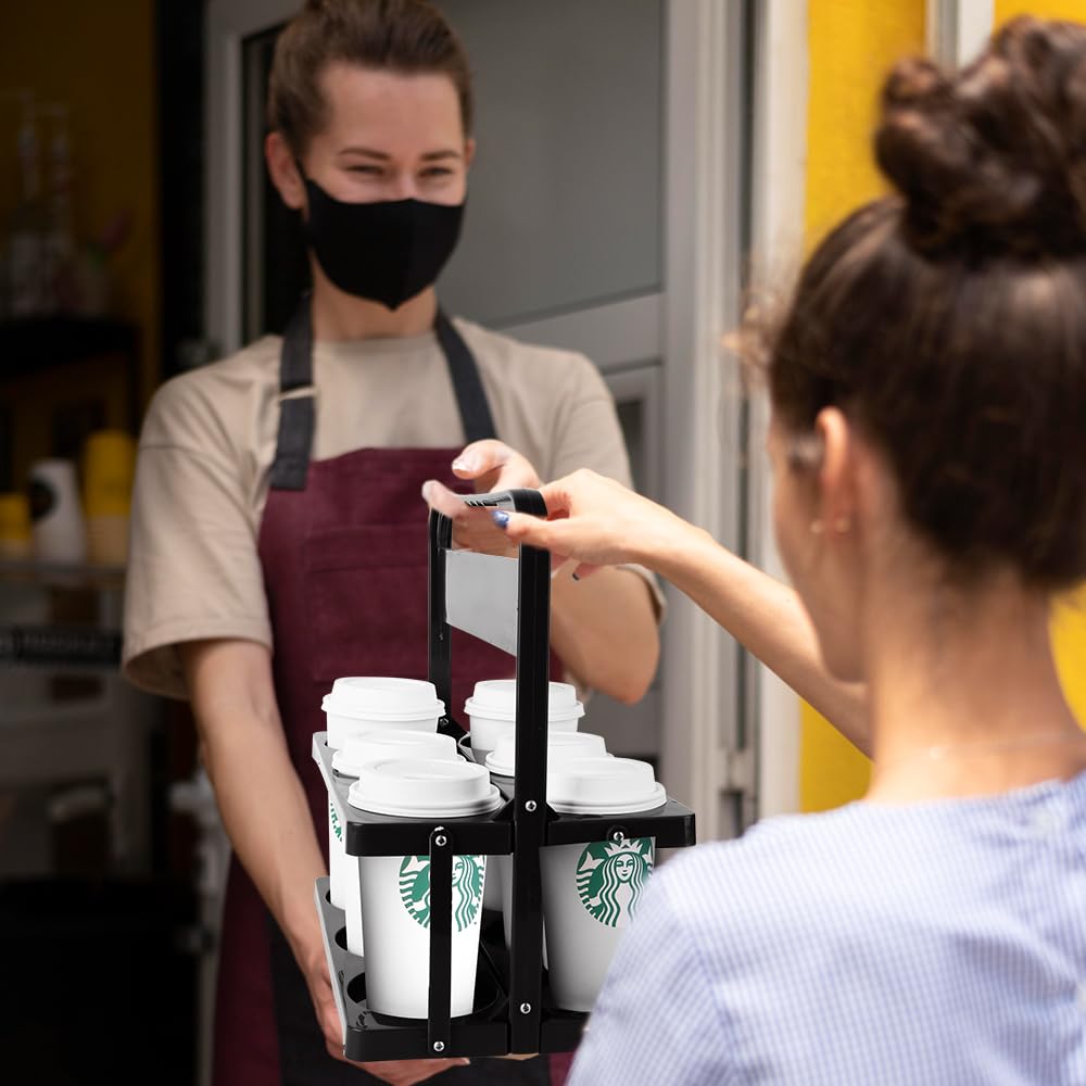 BottleRack - Faltbarer Getränkehalter – Tragbarer Halter für sechs Getränke mit verstärkter Unterstützung