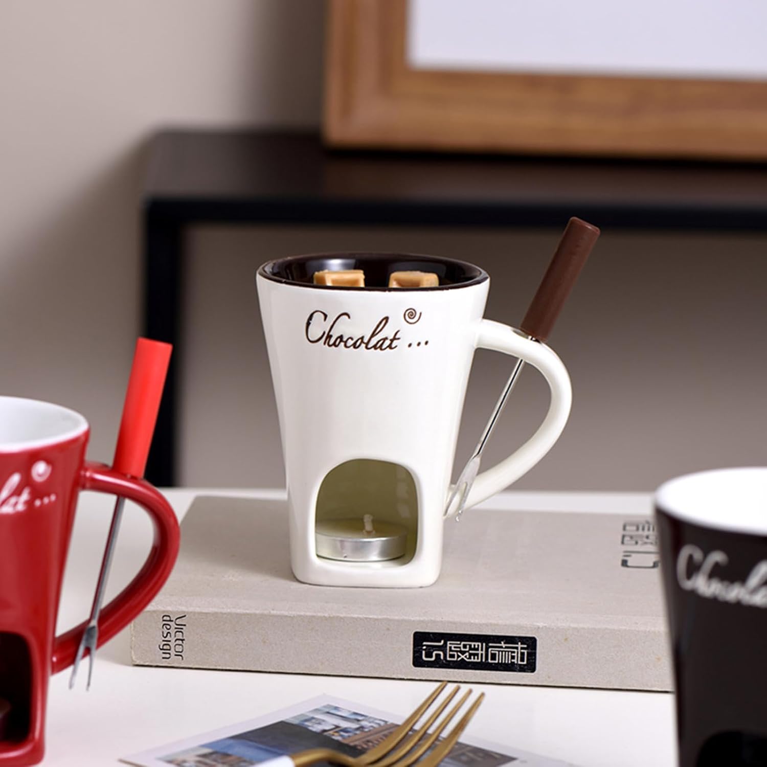 FondueCup - Keramik-Schmelzgerät — seidiger Genuss ohne Klumpen