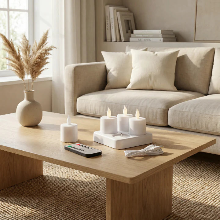 TeaLED - Wiederaufladbare LED-Teelichter