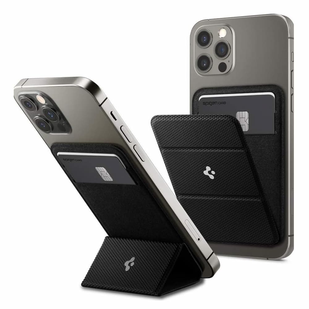 Buroka - Tragbarer magnetischer Kartenhalter Brieftasche mit Handy-StÀnder