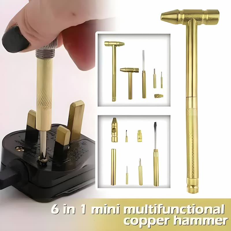 Multi Hammer - Kompaktes 6-in-1-Hammer-Set