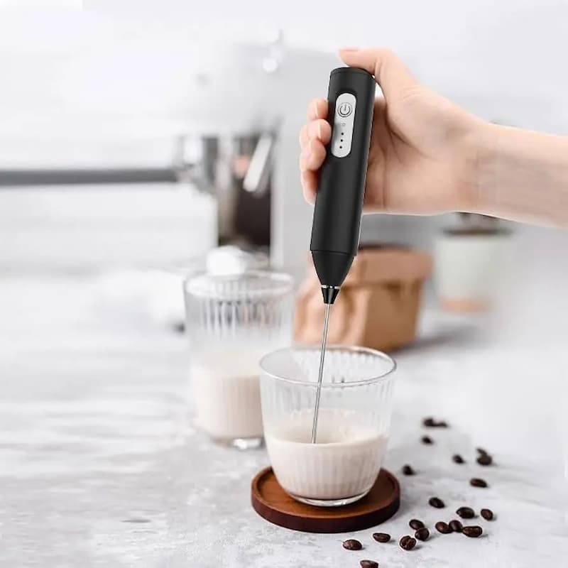 SuleniFrother - Elektrischer Milchaufschäumer Handgerät — Für Latte, Cappuccino & Kakao