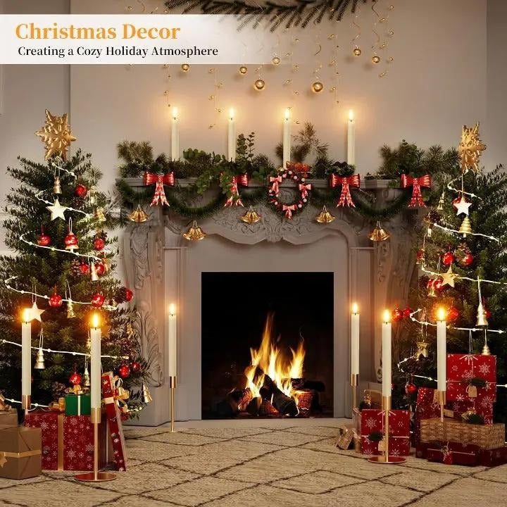 LEDCandles - Wiederaufladbare LED-Wachskerzen 6er Set — Nachhaltig & sicher ohne Brandgefahr