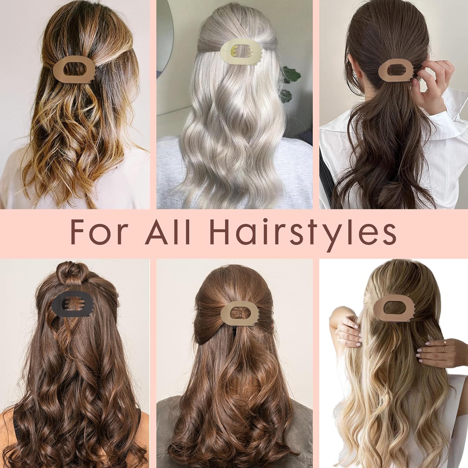 NenuClip - Große Haarspangen matt – Sicherer Halt und Komfort