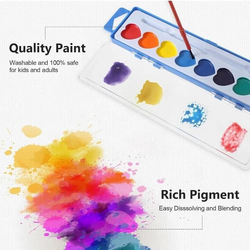Heart Paint - Mini-Aquarellfarben-Set