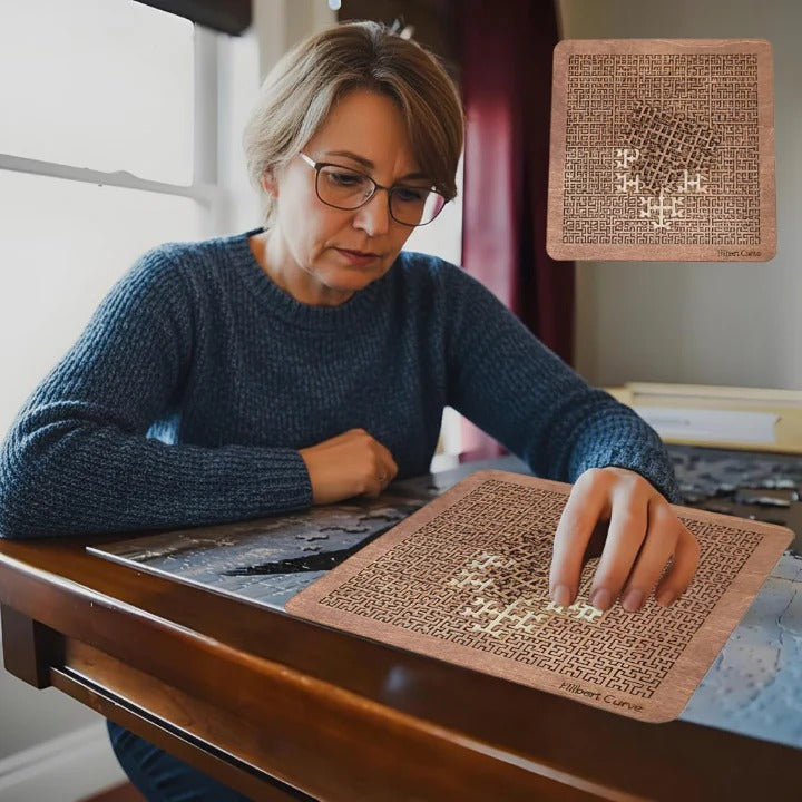 PatternPuzzle - Fraktal-Holzpuzzle