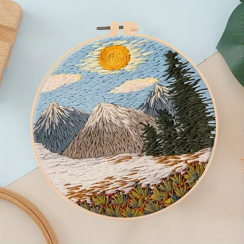 Emonia - Stickerei-Starterset mit Stickrahmen