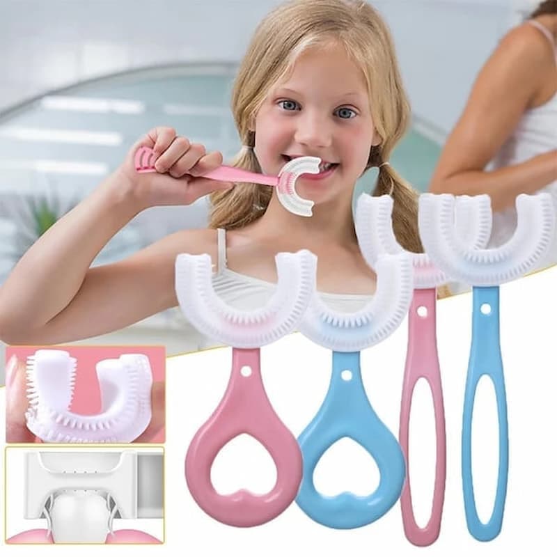 U-Tooth Brush - U-förmige Kinderzahnbürste – Besonders sicher & sanft zu Kinderzähnen