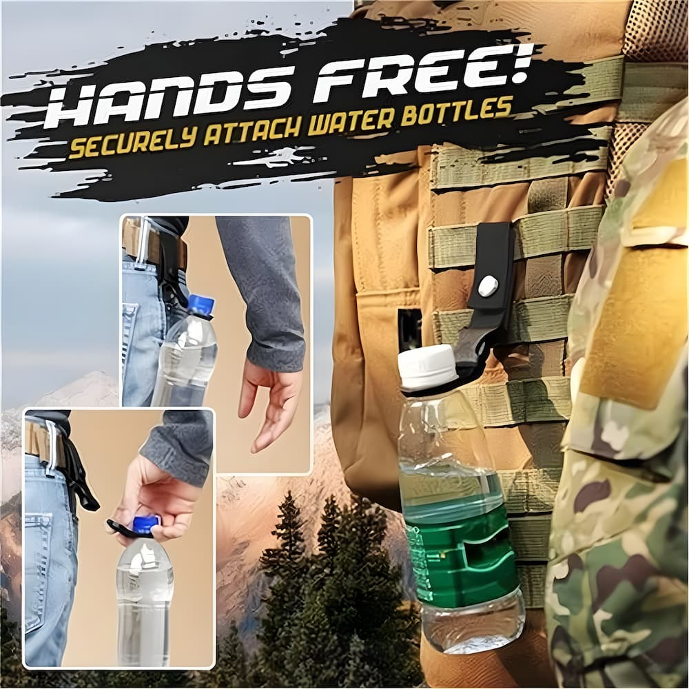 BottleHanger - 4er-Pack Robustes Nylon Outdoor Set für freihändige Wasserflaschenhalterung