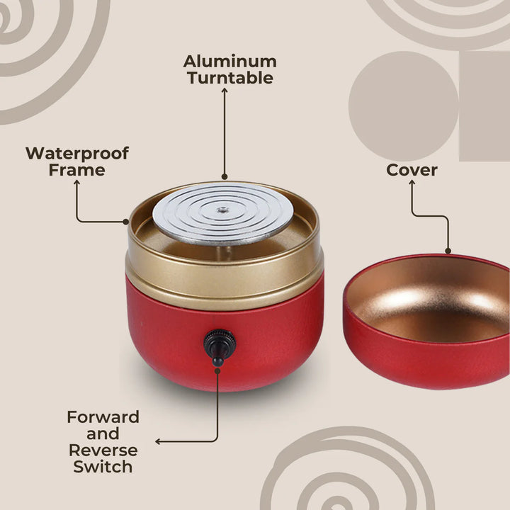 Potera - Tragbare Mini-Töpfermaschine (GRATIS 8 Bildhauerwerkzeuge)