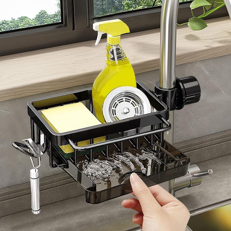 HoguRack - Aluminium-Spülbecken-Organizer - Halten Sie Ihren Raum sauber