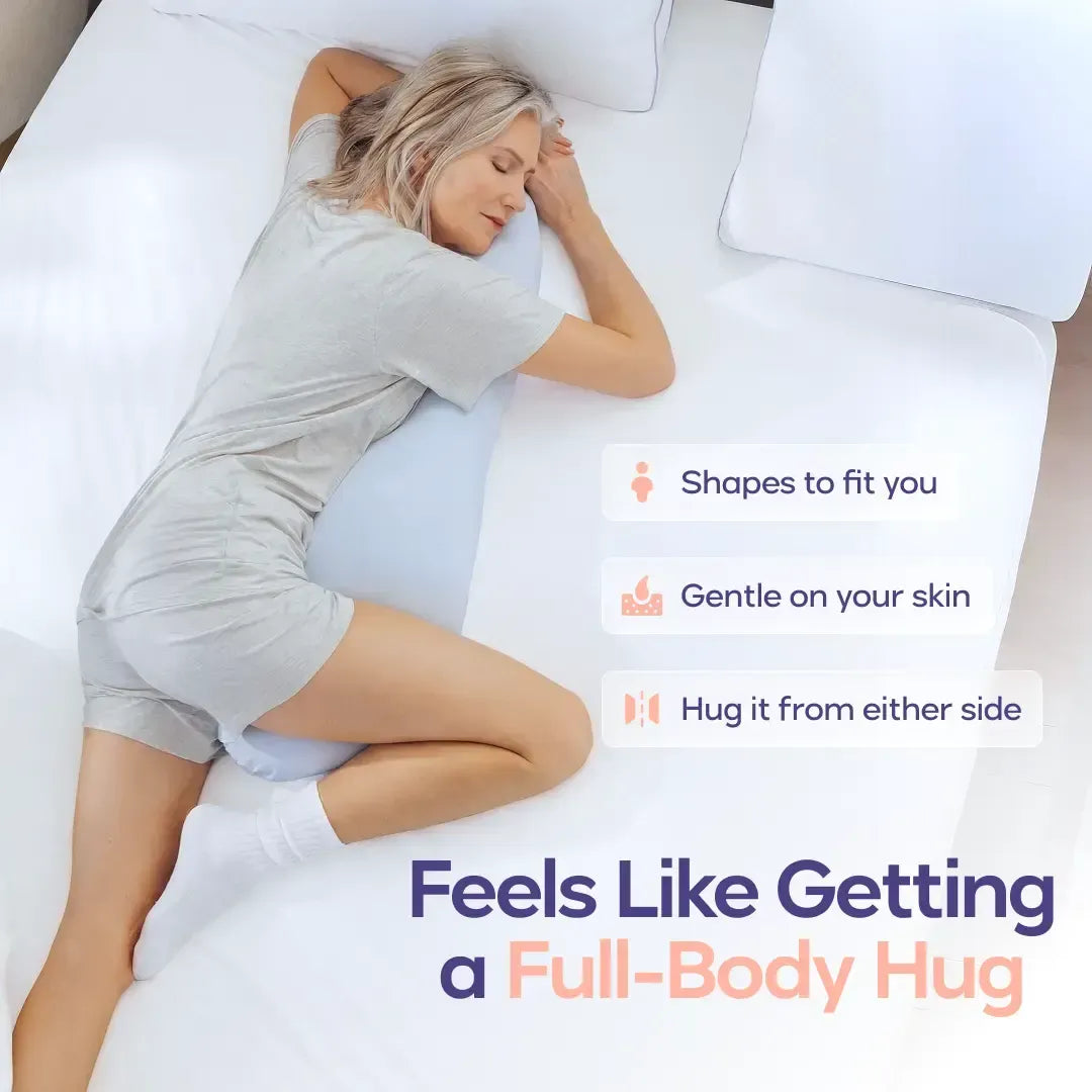 Body Hugger Pillow - Ergonomisches Ganzkörperkissen | Kühlende Stütze für Seitenschläfer