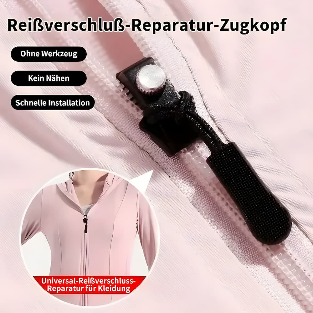 RepairZip - Reißverschluss-Schieber Reparaturset – Universell & langlebig aus Metall