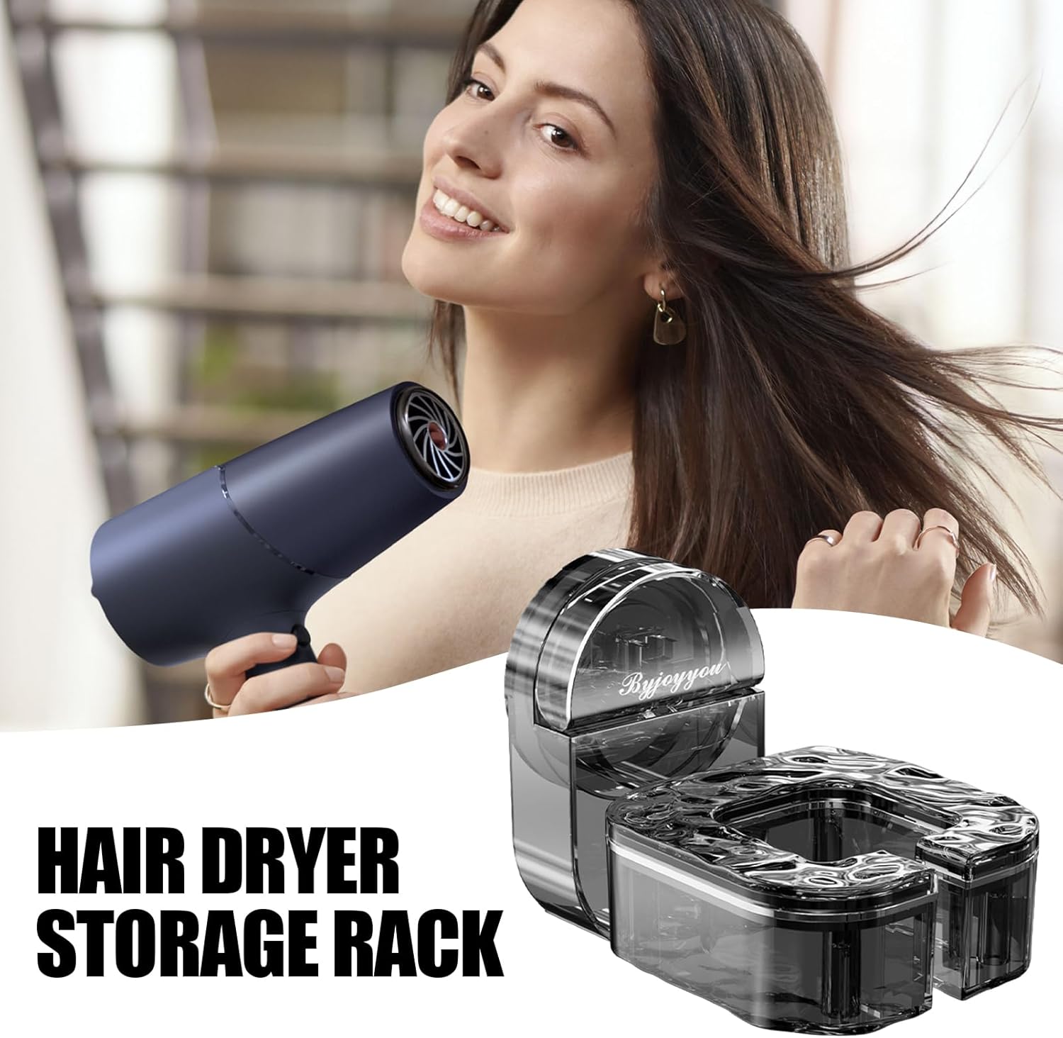 HairDryerHolder - Drehbarer Föhnhalter – Macht das Haaretrocknen zum eleganten Erlebnis