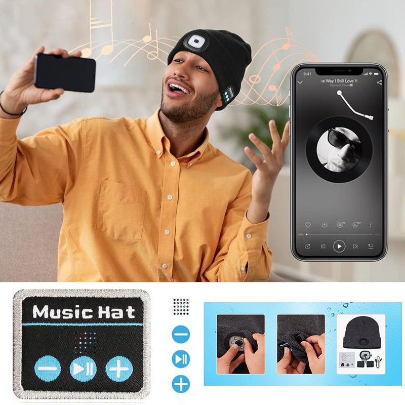 LEDBeanie - LED-Bluetooth-Musikmütze