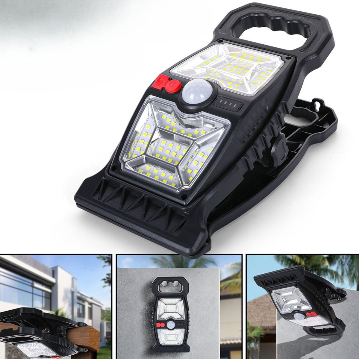 SolarClampLamp - Outdoor Clip-On Solarbewegungsmelder Lichter Wasserdicht