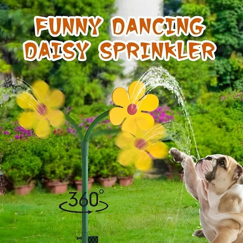 Flower Sprayer - Drehbarer Gänseblümchen-Rasensprenger – Ein Spaß für Kinder und Haustiere