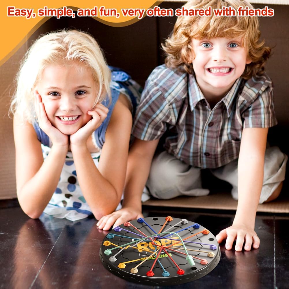 StringKnots - Kniffliges Seilaufwickelbrett Spiel — Fordere deine Gegner heraus