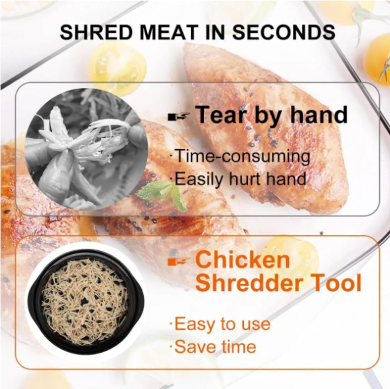 MeatPuller - Fleischzerkleinerer — mühelos zartes Fleisch genießen