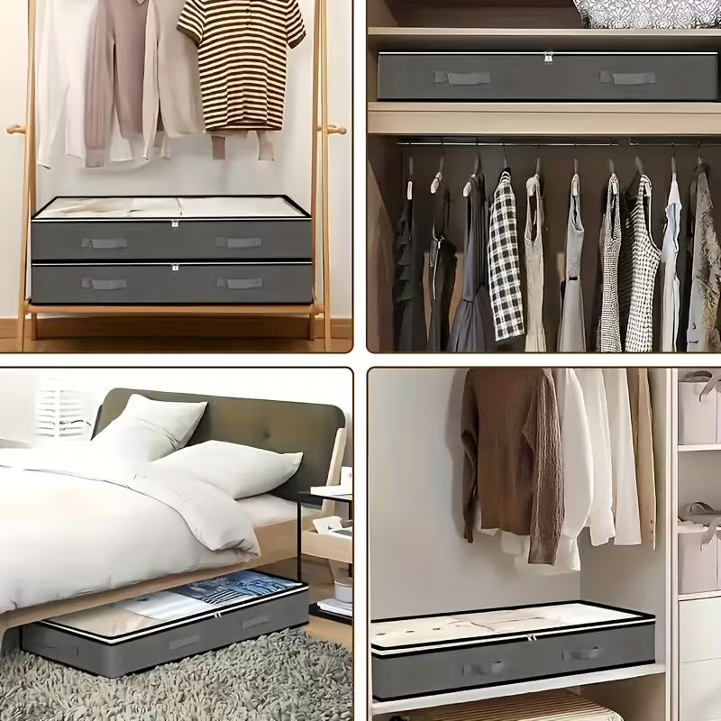 Bed Storage - Unterbett-Aufbewahrungstaschen – Platzsparend & Faltbar (2er-Set)