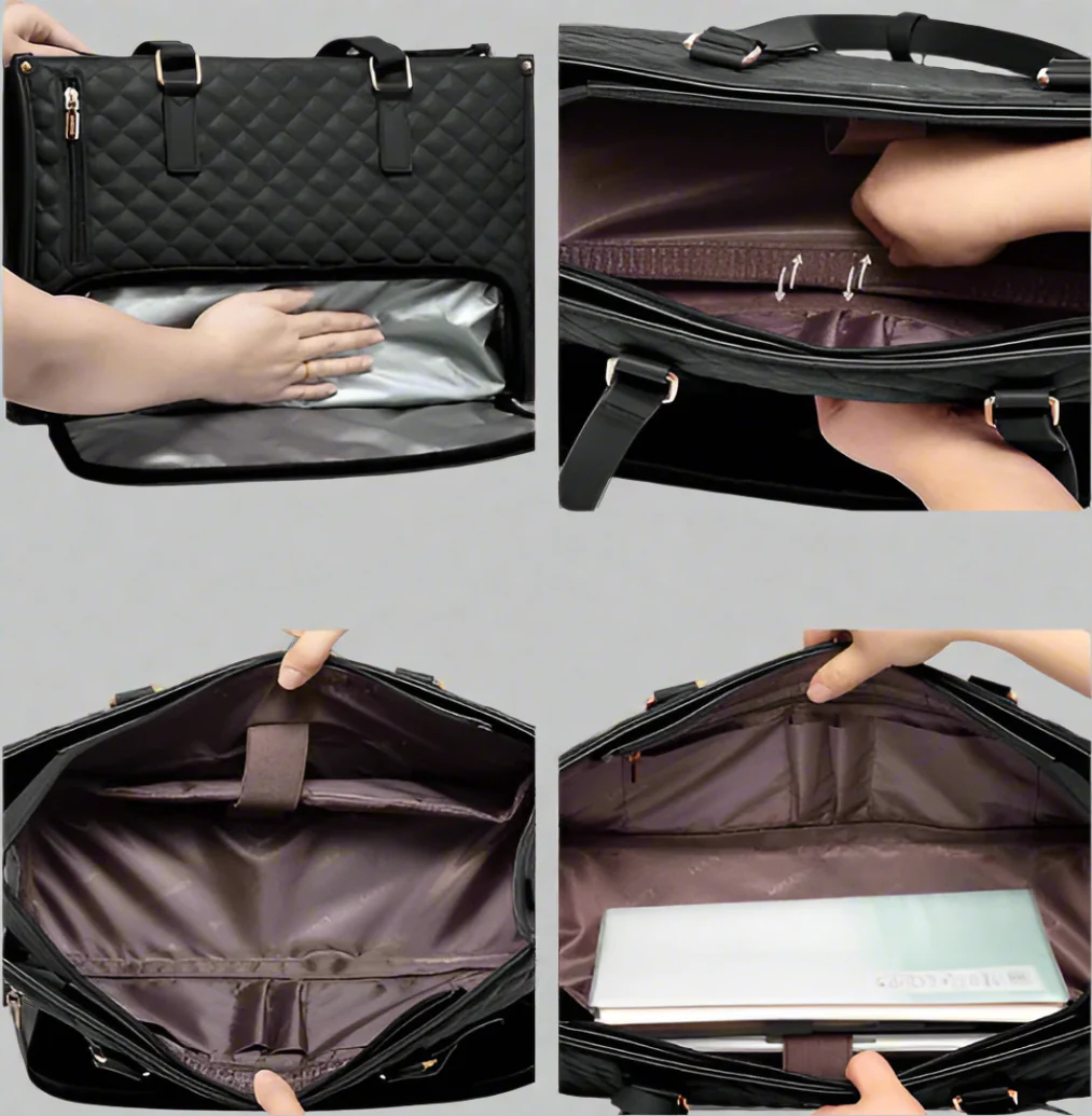 Johula - 2-in-1 Elegante Handtasche mit Isolierfach für Lebensmittel