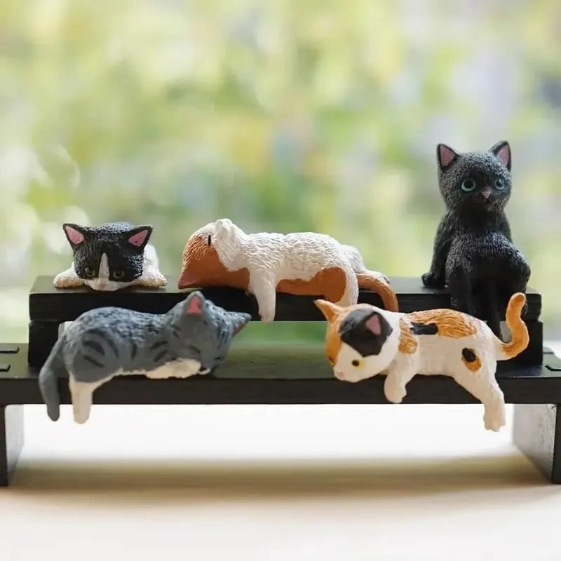 TinyCats - Mini-Katzen-Schreibtischfiguren-Set