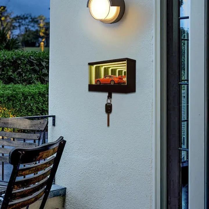 InfinityGarage - Schlüsselhalter mit LED-Spiegeleffekt