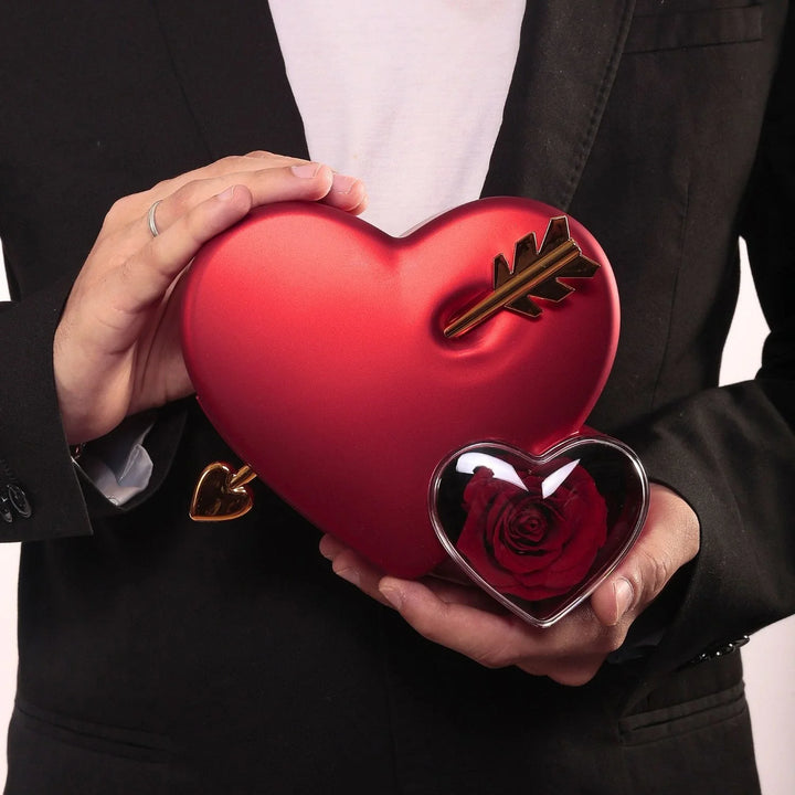 HeartBox - Herz-Schmuckbox — Mit Geheimfach für Verlobungs- oder Ehering