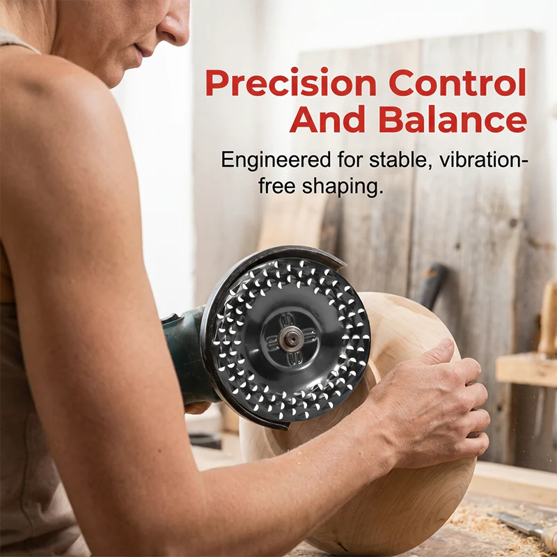Wood Grinder Disc - Schleifscheibe für Winkelschleifer zum Schleifen und Bearbeiten von Holz