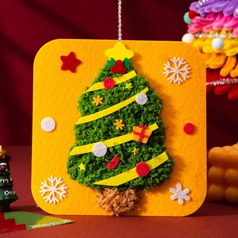 ChristmasKnitting - DIY Weihnachtsstickerei-Set — Bastelspaß mit Kindern & Freunden