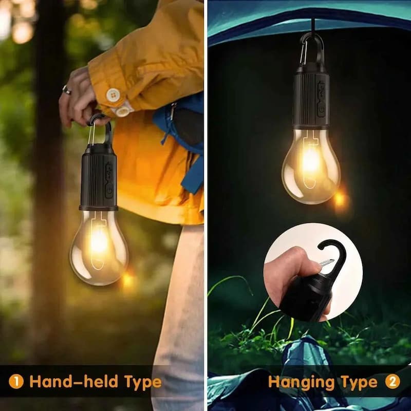 ClipBulb - Retro Campinglicht — Perfekte Atmosphäre für Zelt & Angelplatz