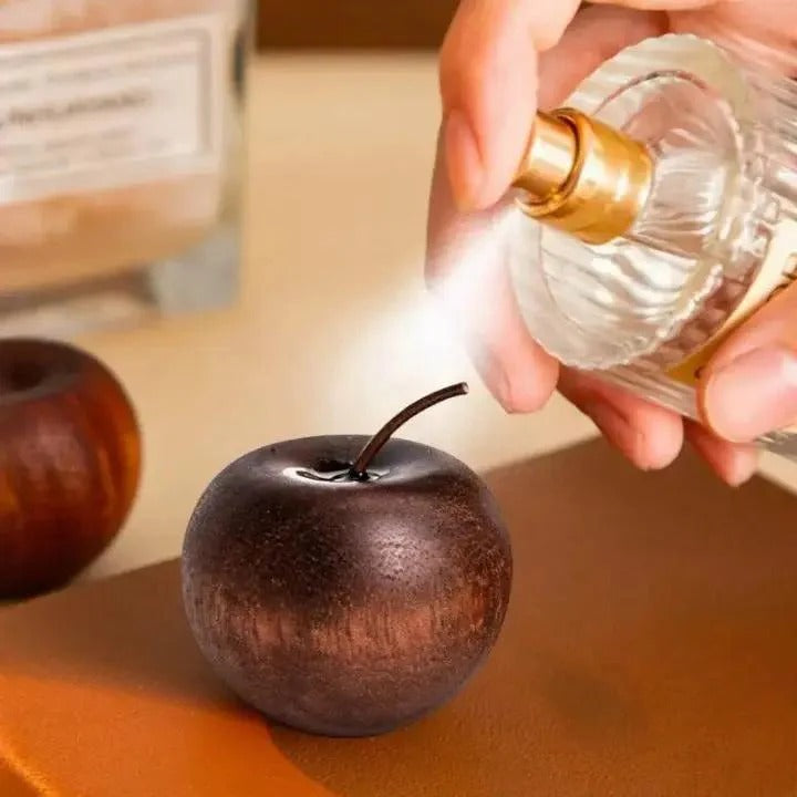 AppleScent - AromaApfel – 2 Stück Handgefertigte Diffusoren aus Naturholz für ätherische Öle