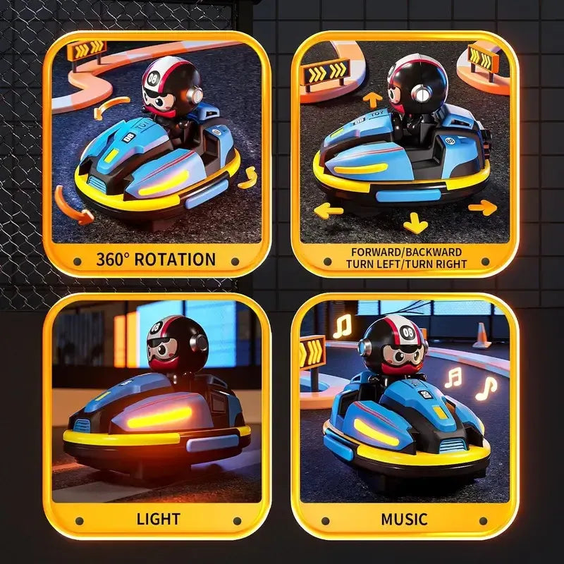 Bumper Car RC - 2,4-GHz-Ferngesteuertes Autoscooter-Spiel für zwei Spieler