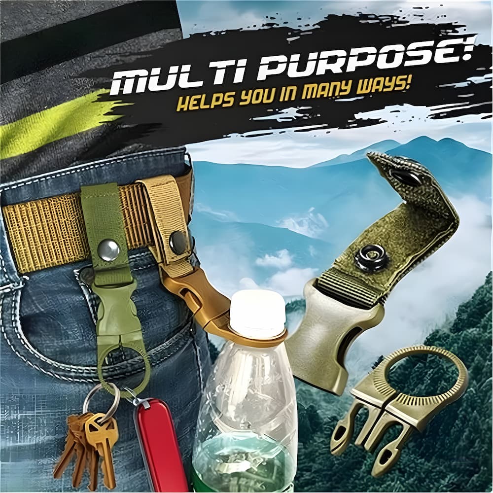 BottleHanger - 4er-Pack Robustes Nylon Outdoor Set für freihändige Wasserflaschenhalterung