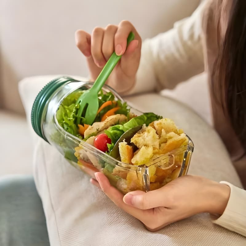 SaladJar - Salatbehälter mit Fächern