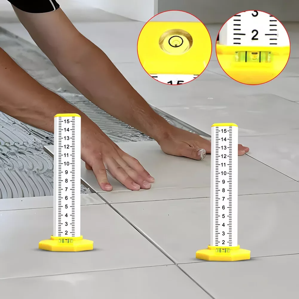 LaserMeasure - Präzisions-Höhenmessstab — Magnetfuß mit eingebauten Libellen