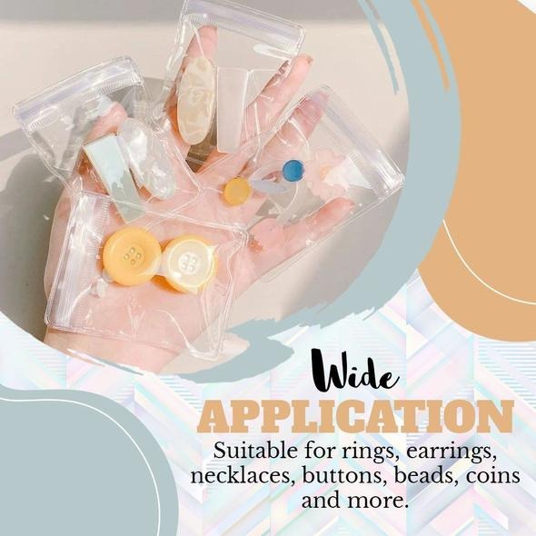 JewelleryMap - Schmuck-Aufbewahrungsbuch – Transparentes Reiseetui mit Schutzsystem